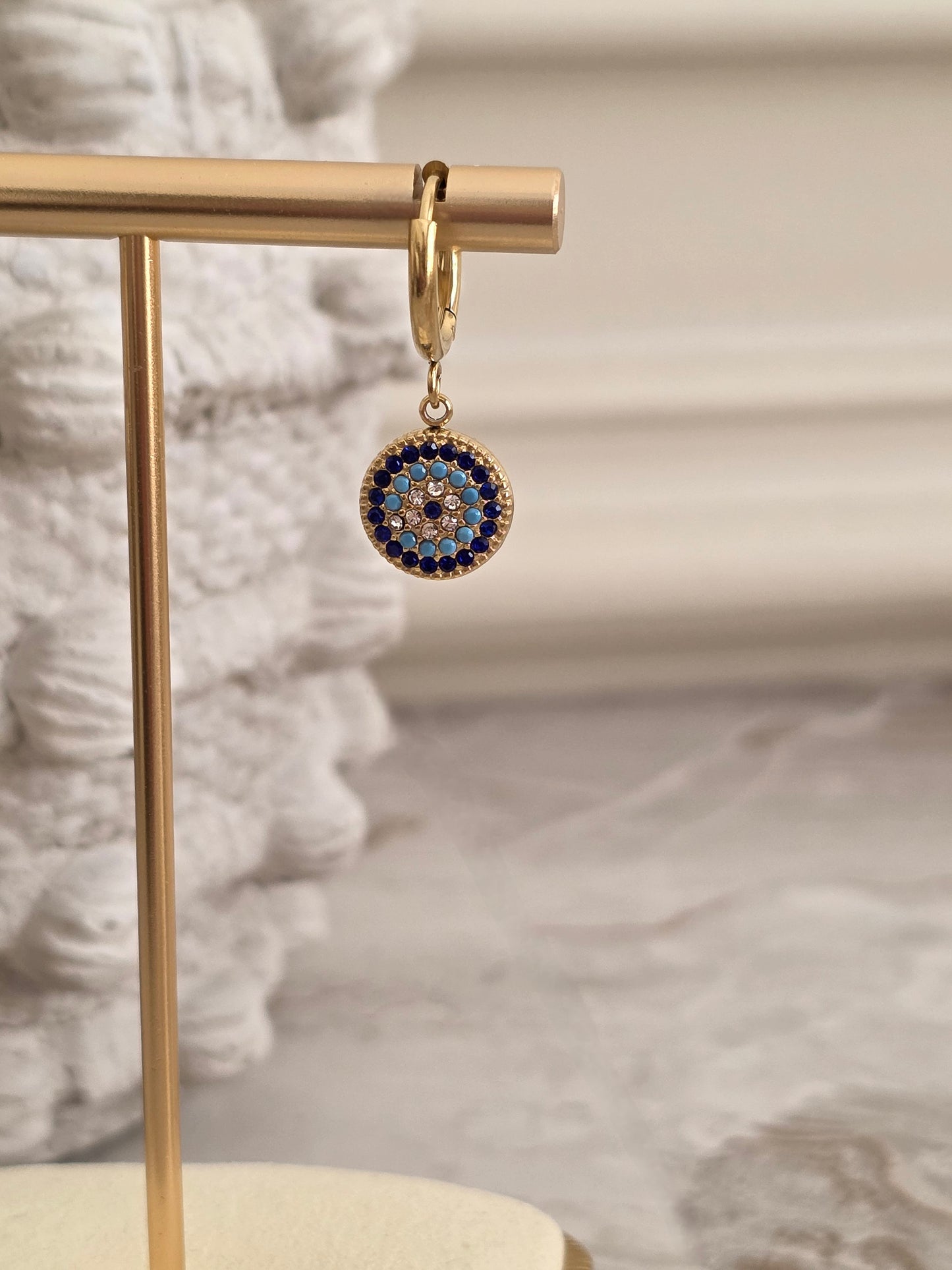 BERNA EVIL EYE EARRINGS