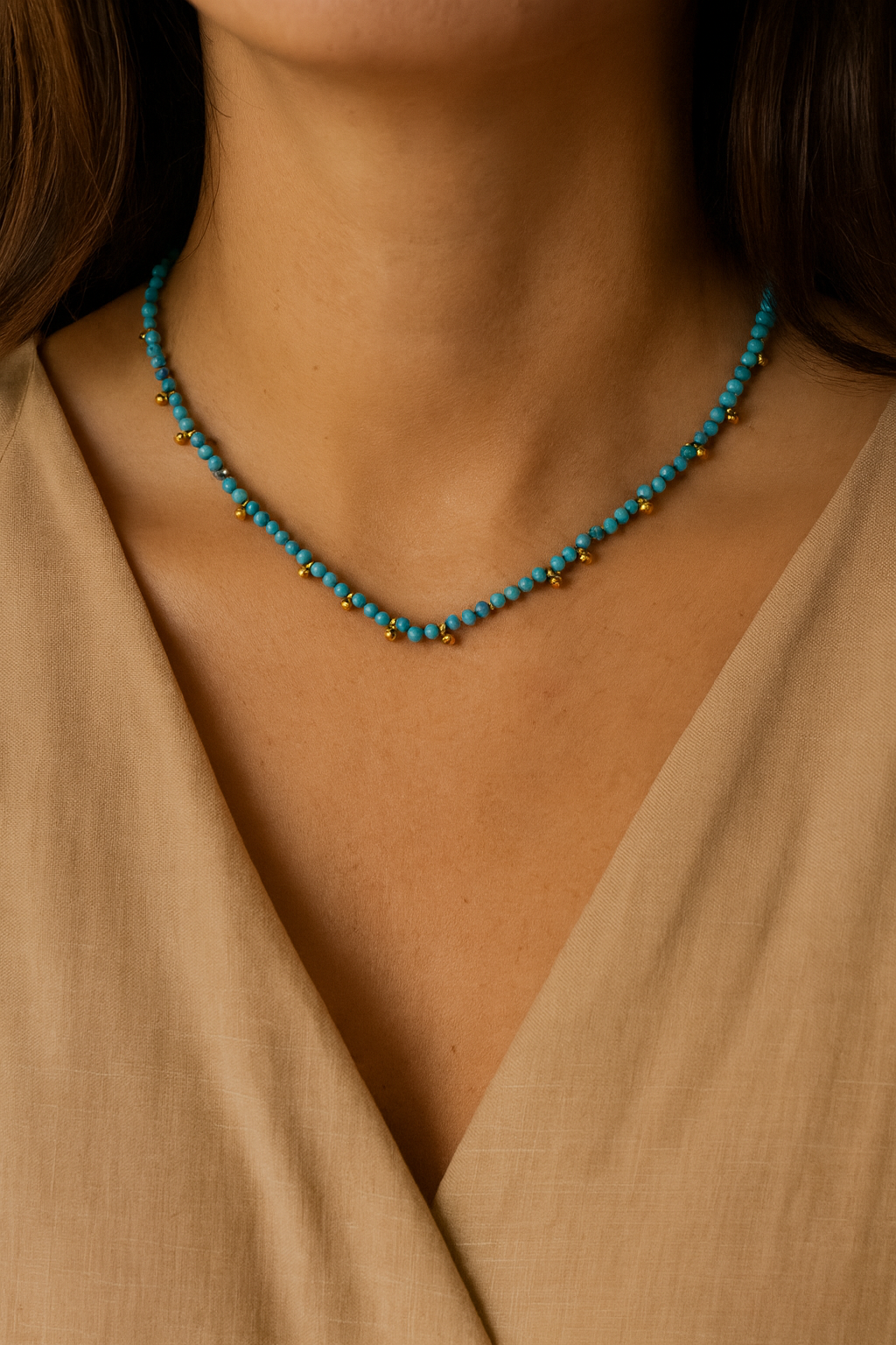 FERIHA TURQUOISE NECKLACE