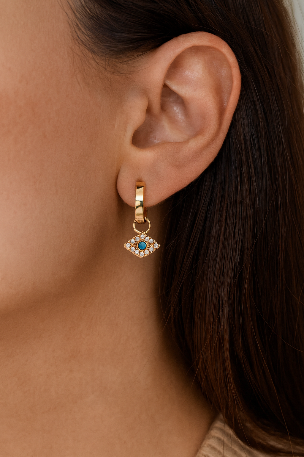 MAIRA EVIL EYE EARRINGS