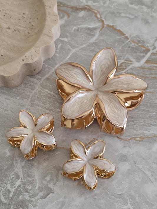 Blossom flower Hair Claw Set