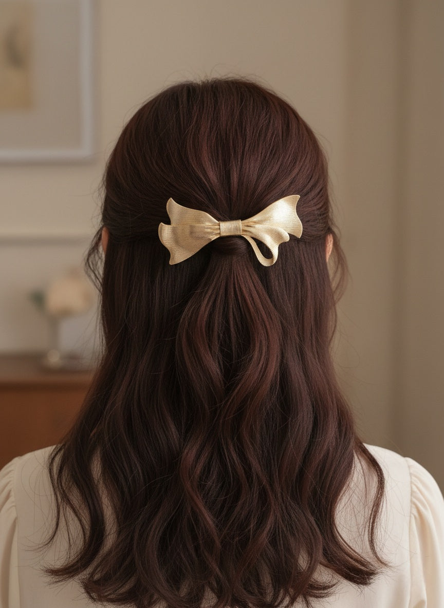 small bow hair clip