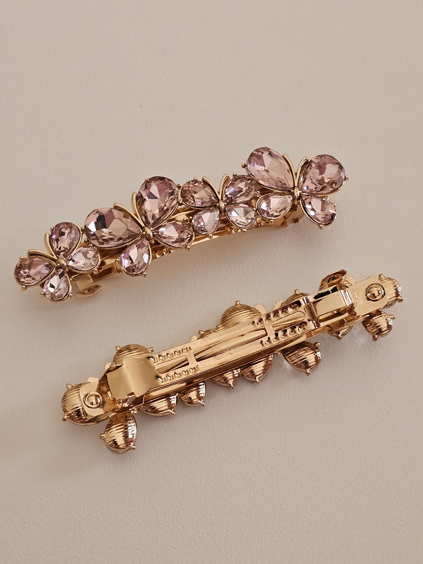 RHINESTONE BUTTERFLY HAIR CLIP