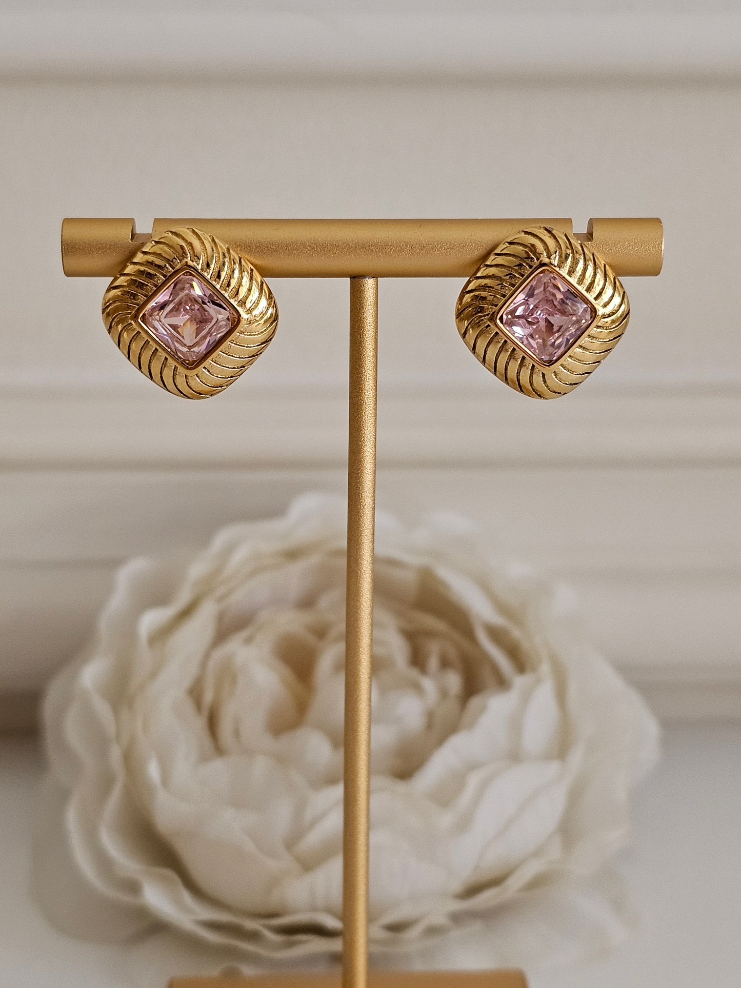 KARA BUTTON EARRINGS