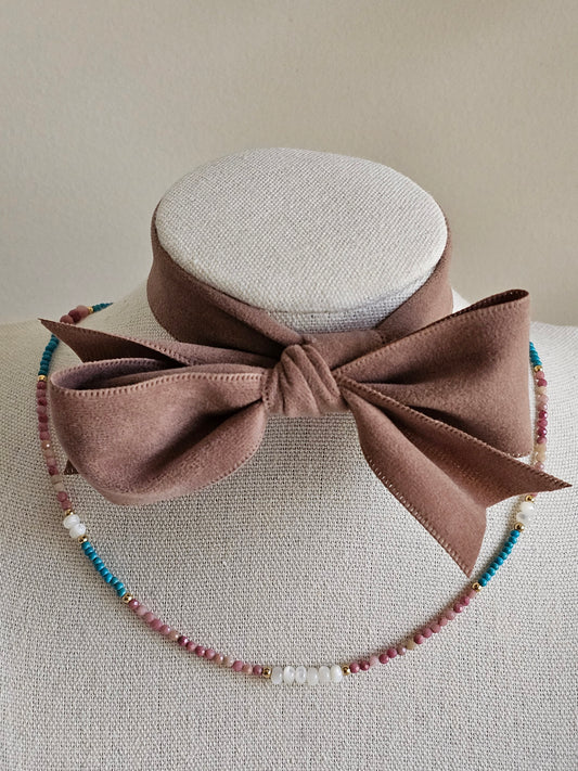 Coloured bead necklace