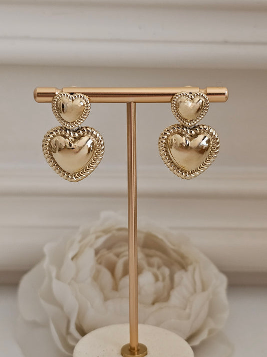 VINA HEART EARRINGS
