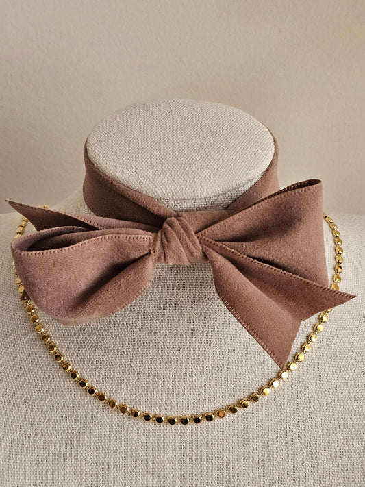 Gold plated ball necklace