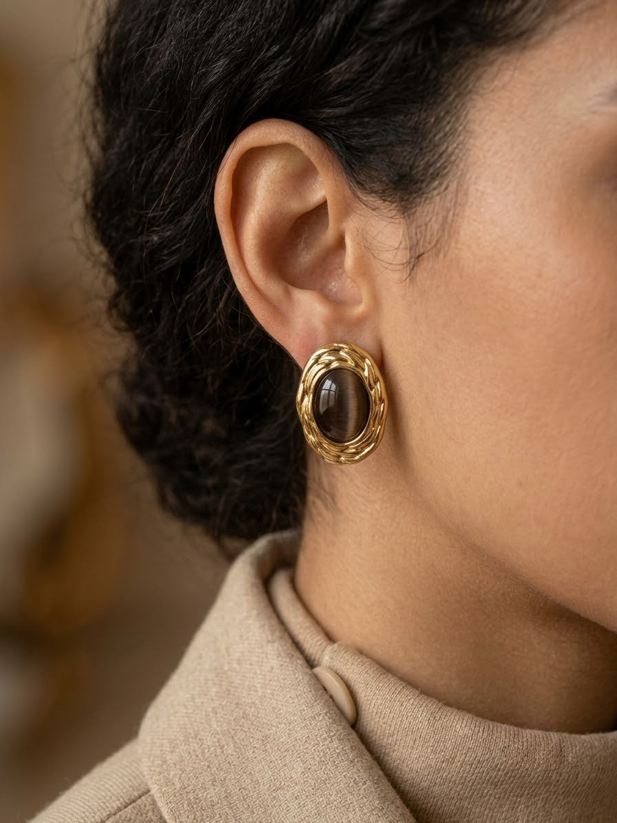 MAYDA BROWN EARRINGS