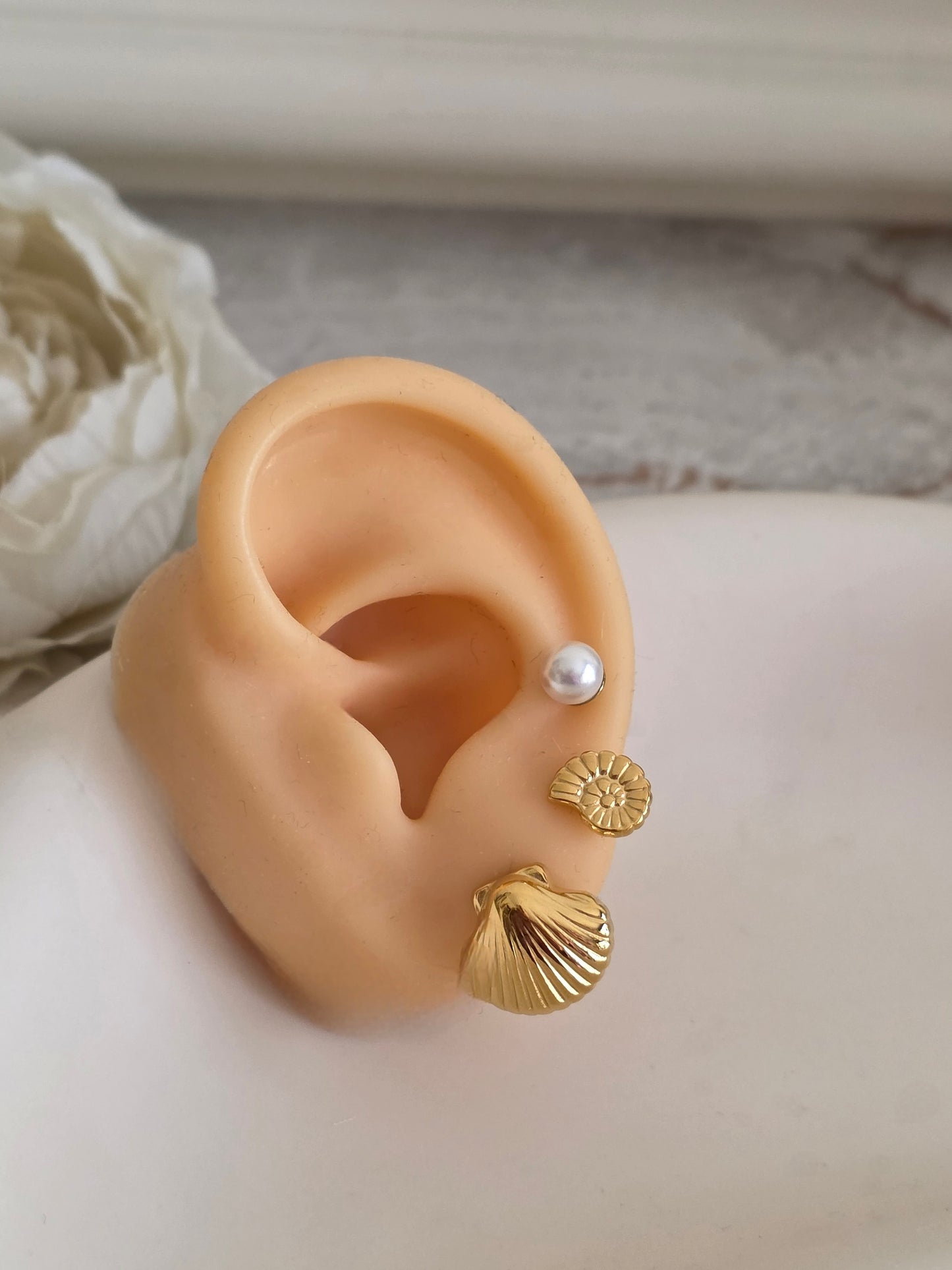 SINA SHELL EARRING SET