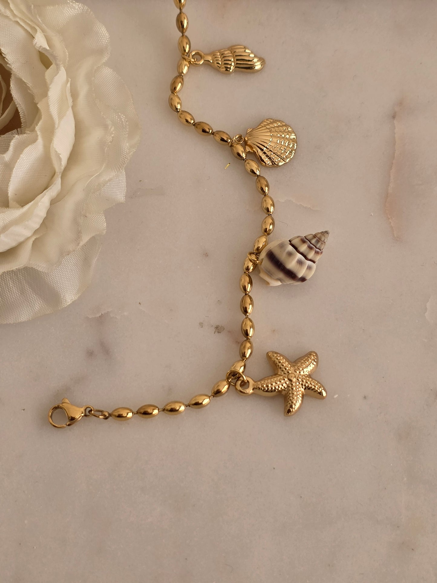 KENNA SHELL CHARM BRACELET
