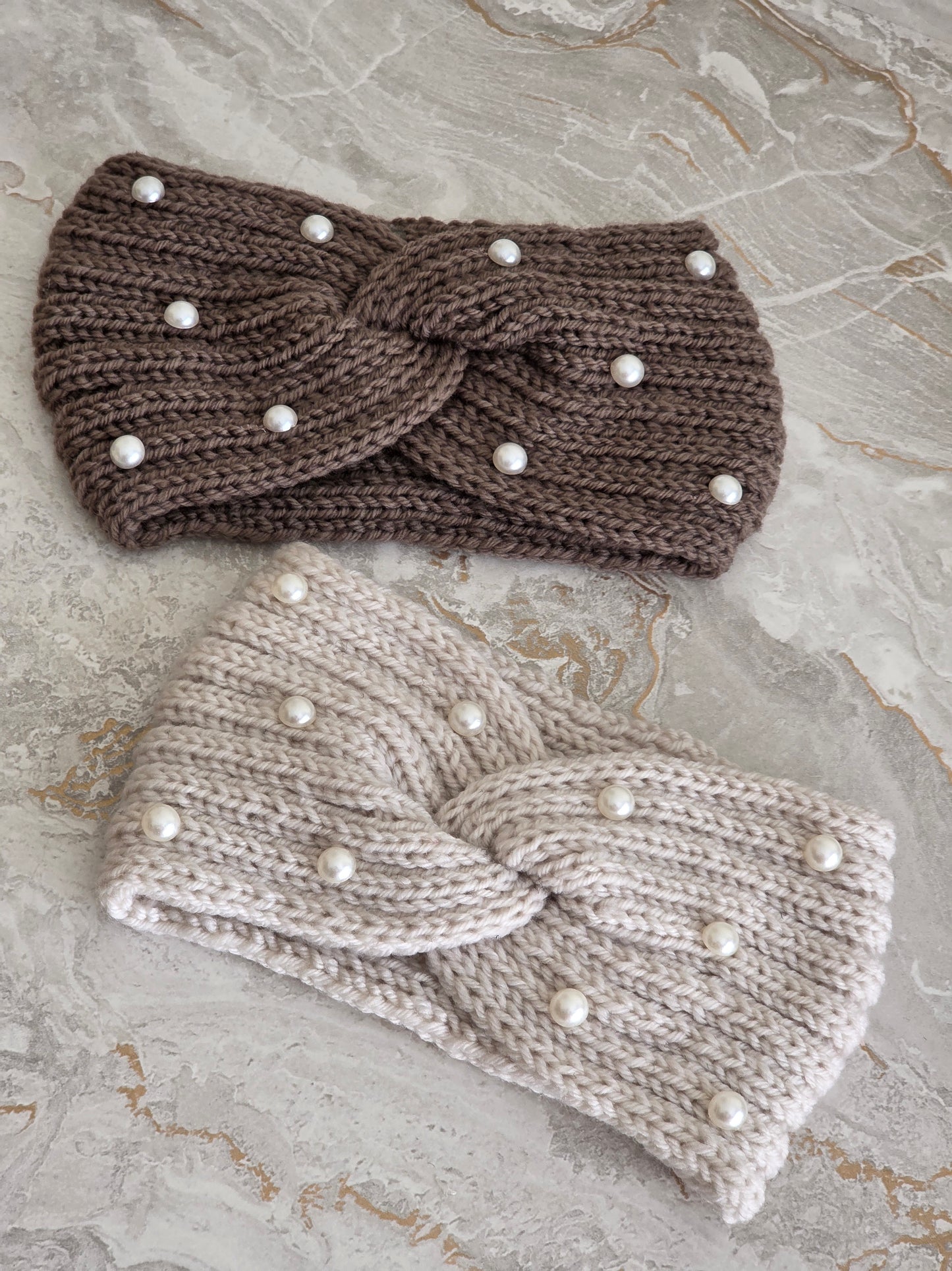 PEARL KNIT HEAD WARMER