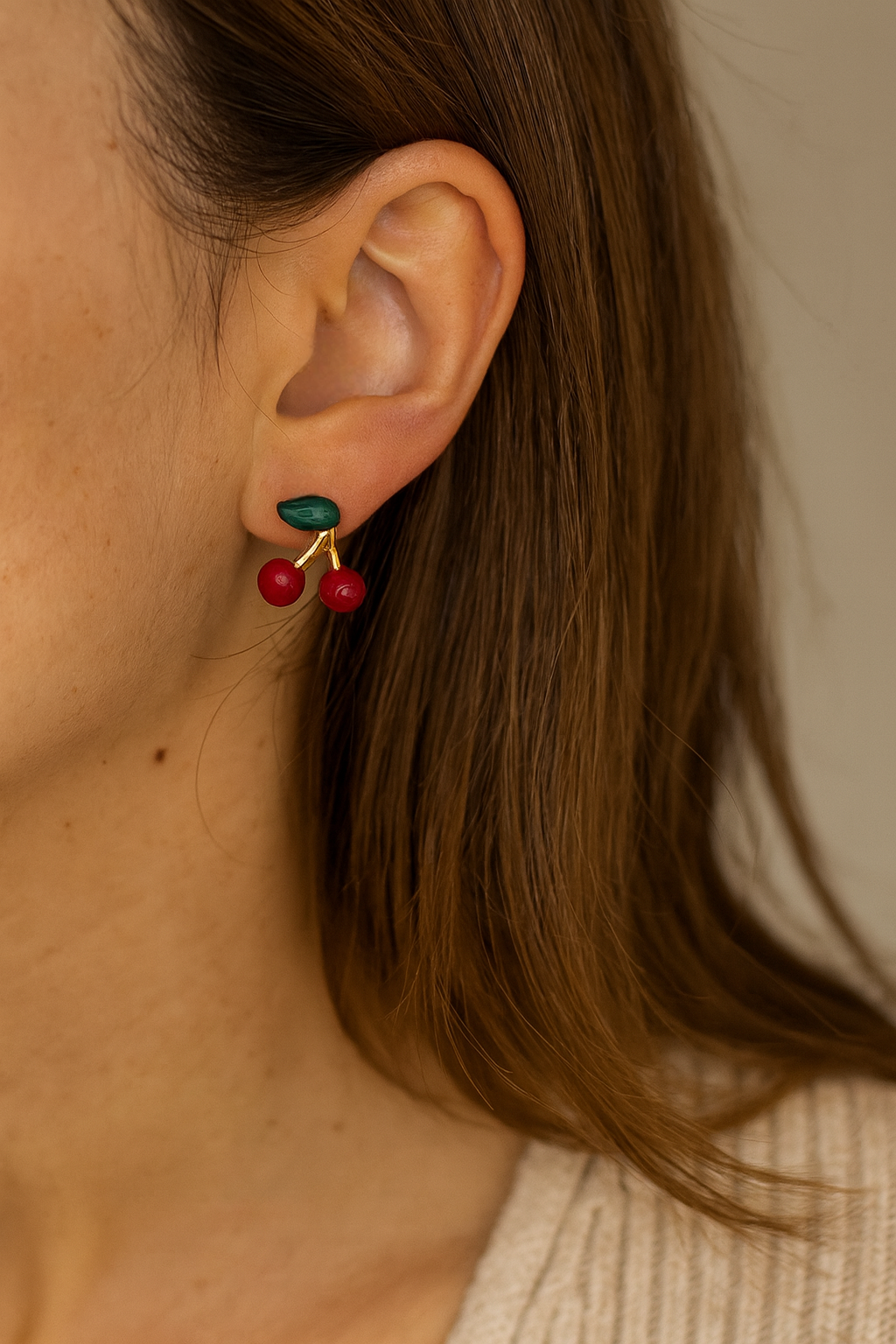 CHILEK CHERRY EARRINGS