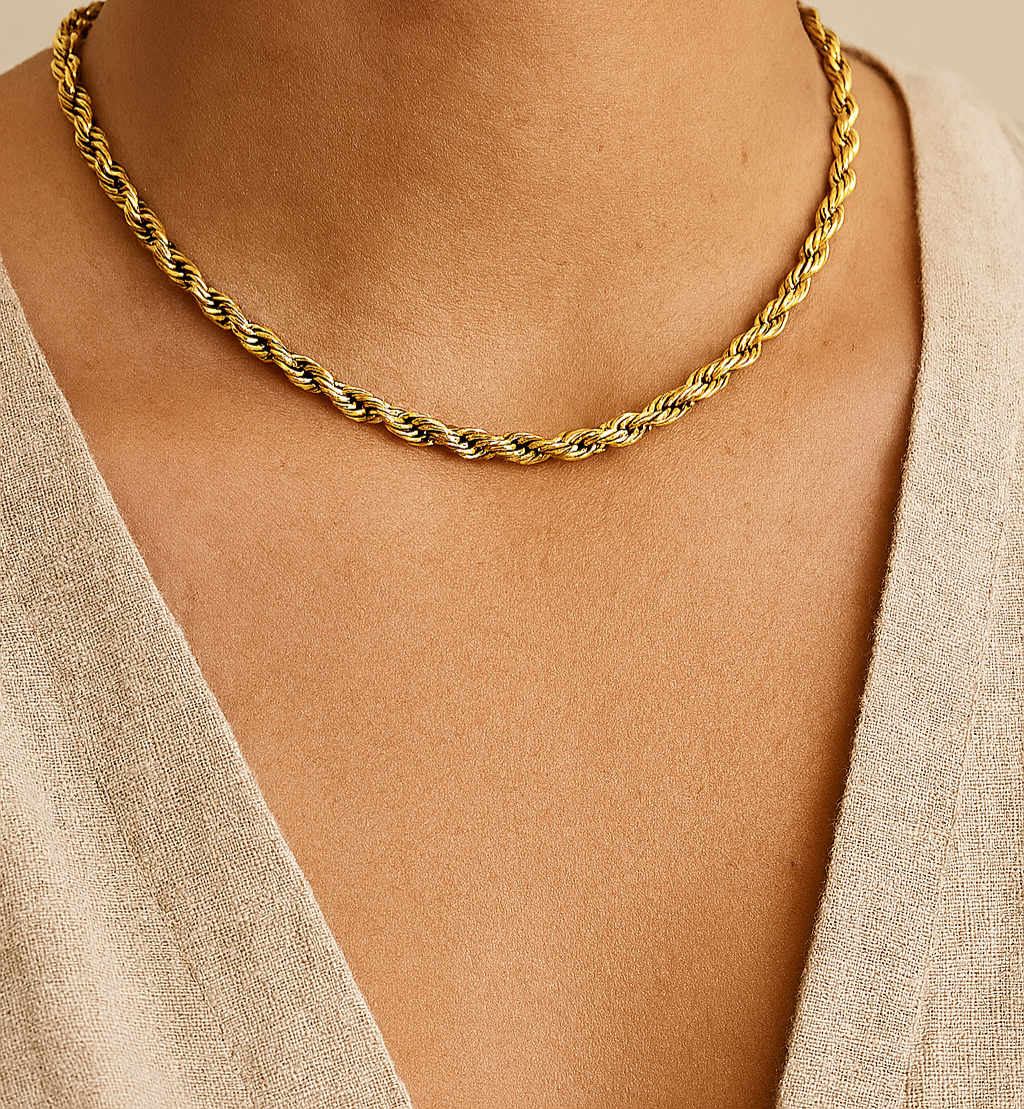 MISA TWIST CHAIN NECKLACE