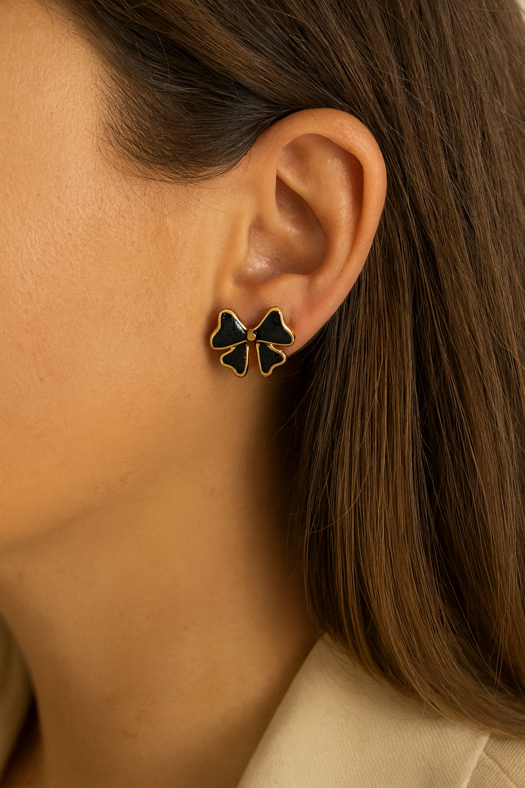 MELIKE BOW EARRINGS
