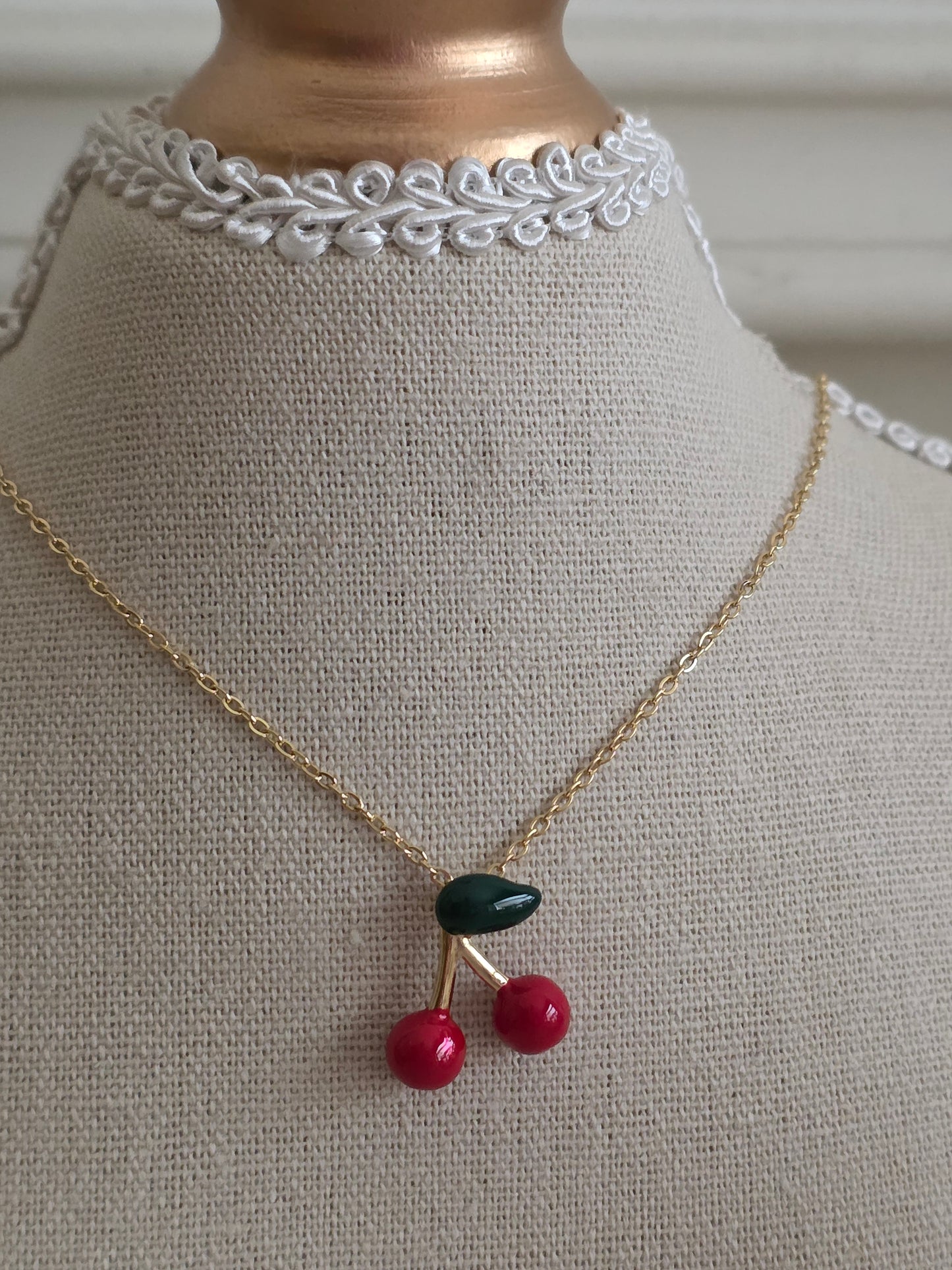 CHILEK CHERRY PENDANT NECKLACE
