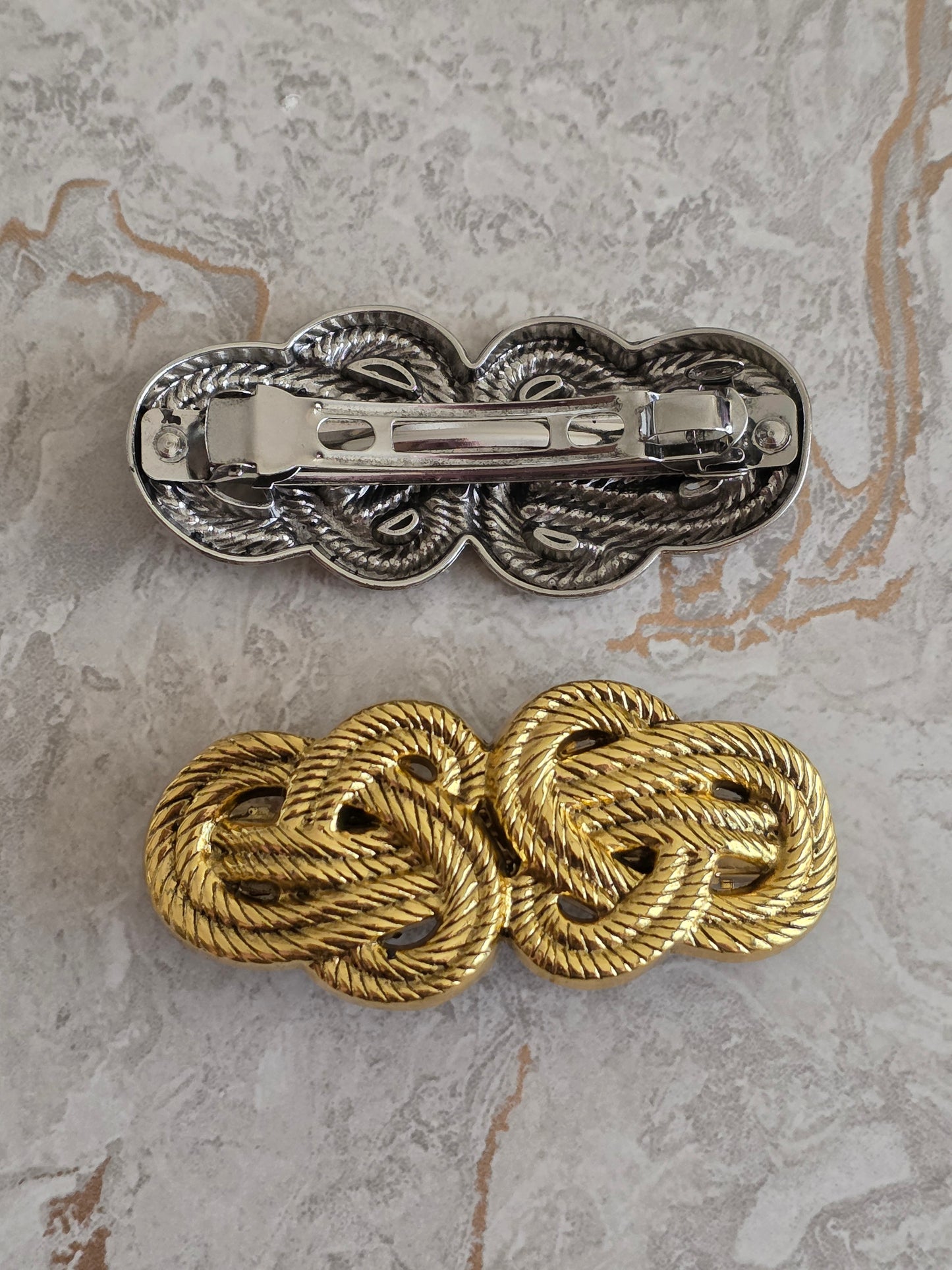 VINTAGE ROPE KNOT HAIR CLIP