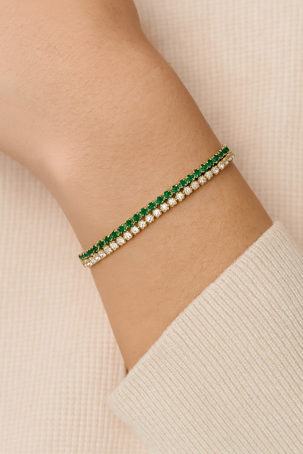 SIANA EMERALD TENNIS BRACELET