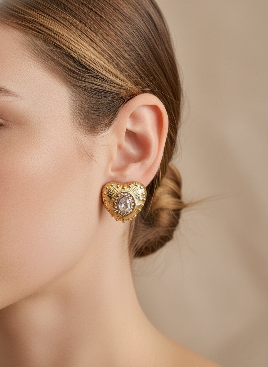 LEILA HEART EARRINGS