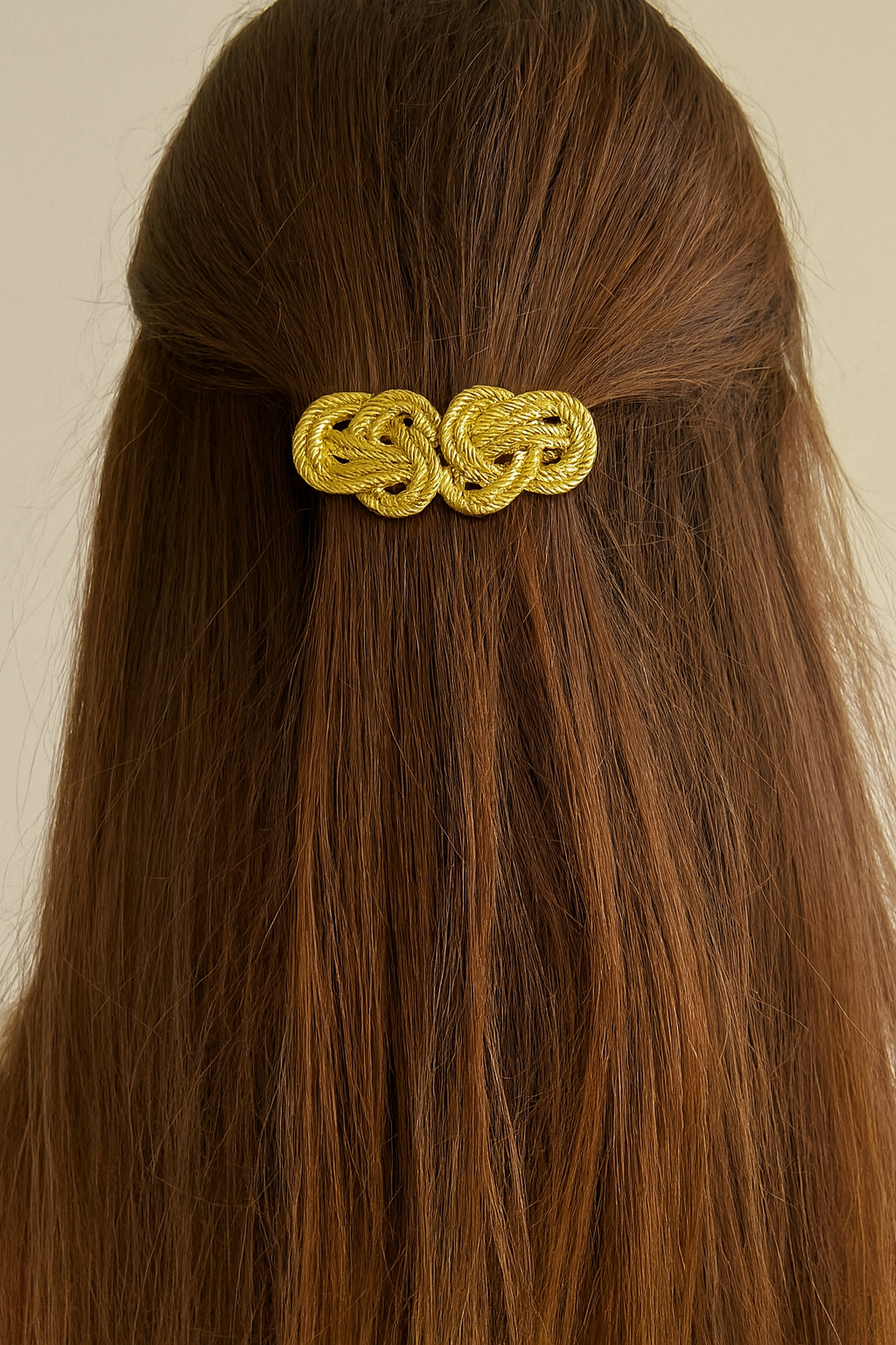 VINTAGE ROPE KNOT HAIR CLIP
