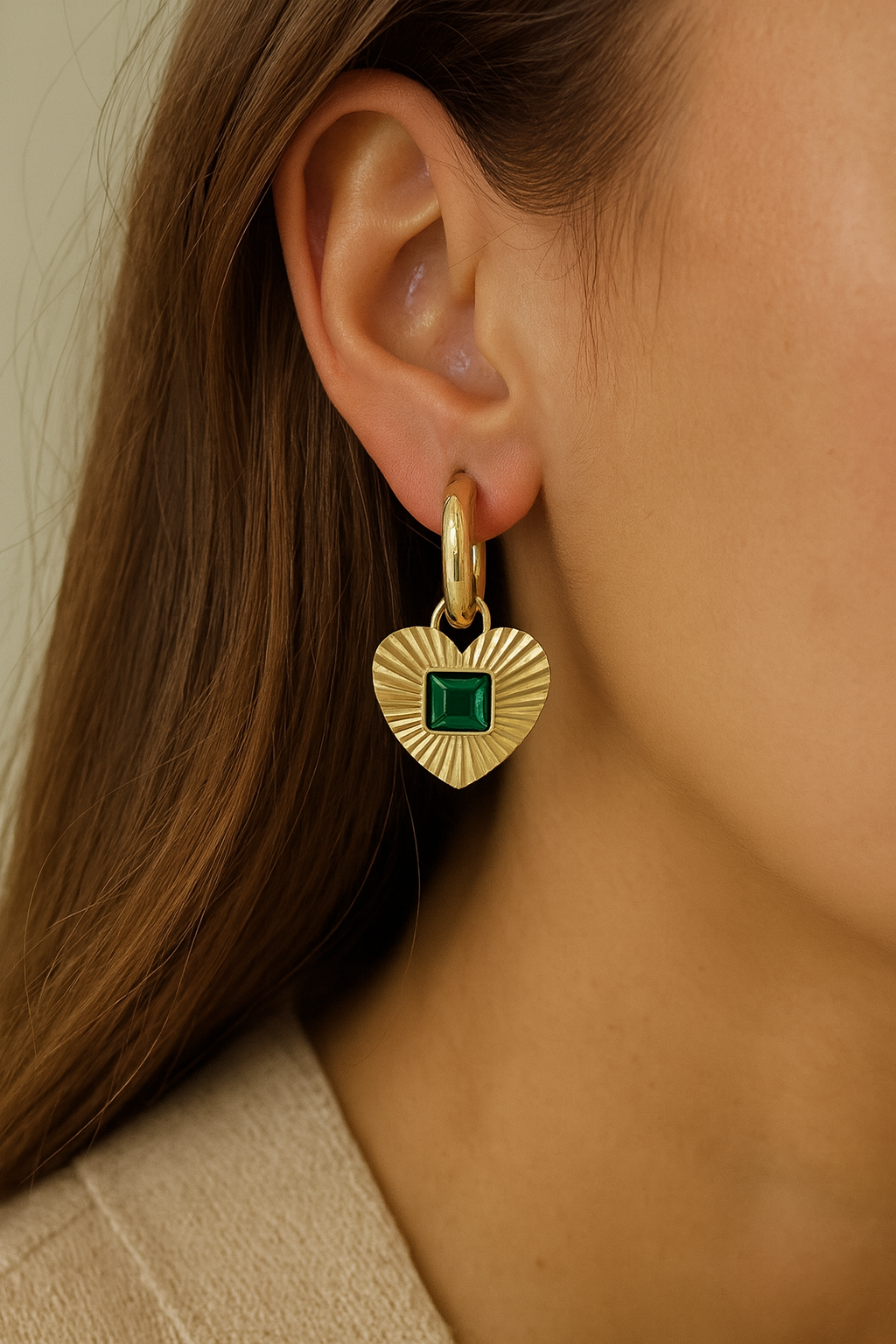 RENA HEART EARRINGS