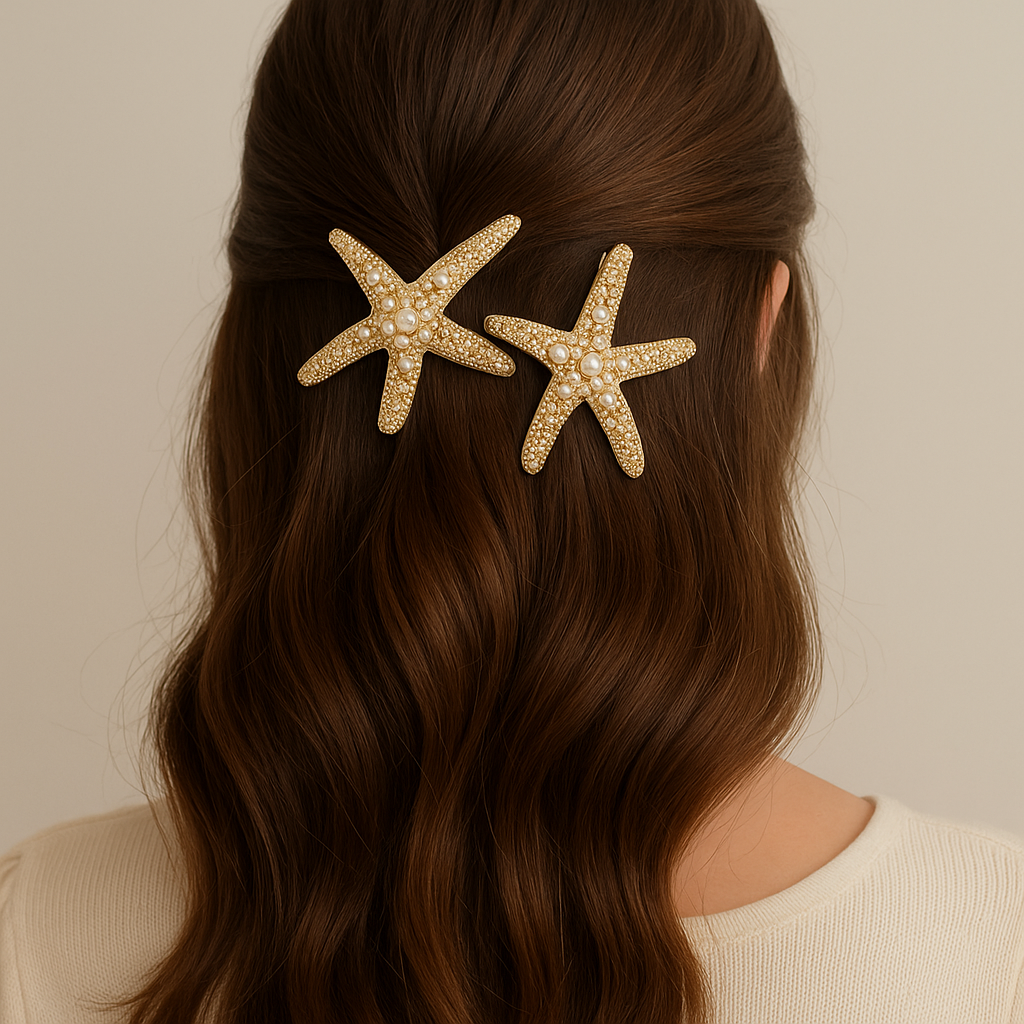 CUTE STARFISH HAIR CLIPS
