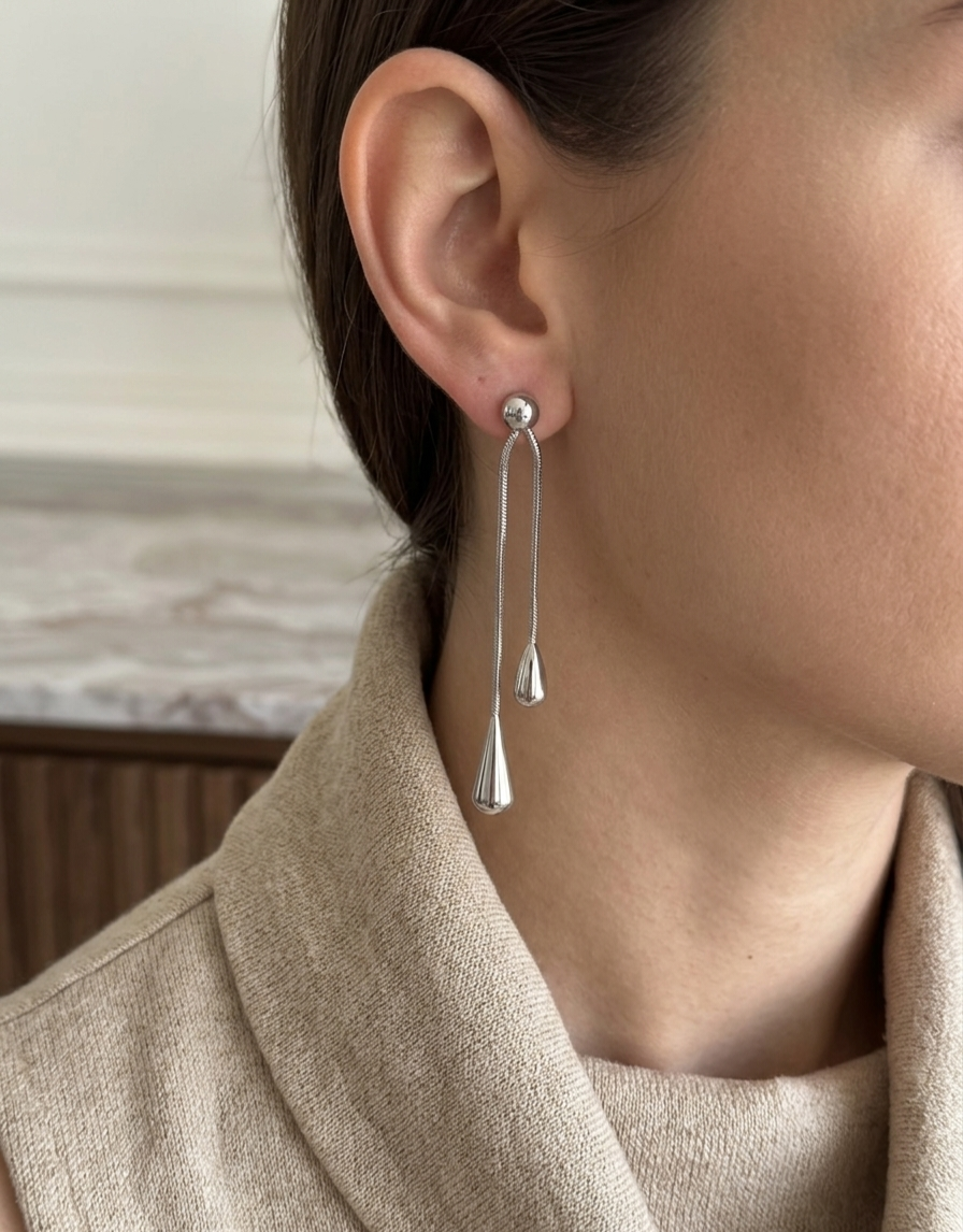 JALILA EARRINGS SILVER