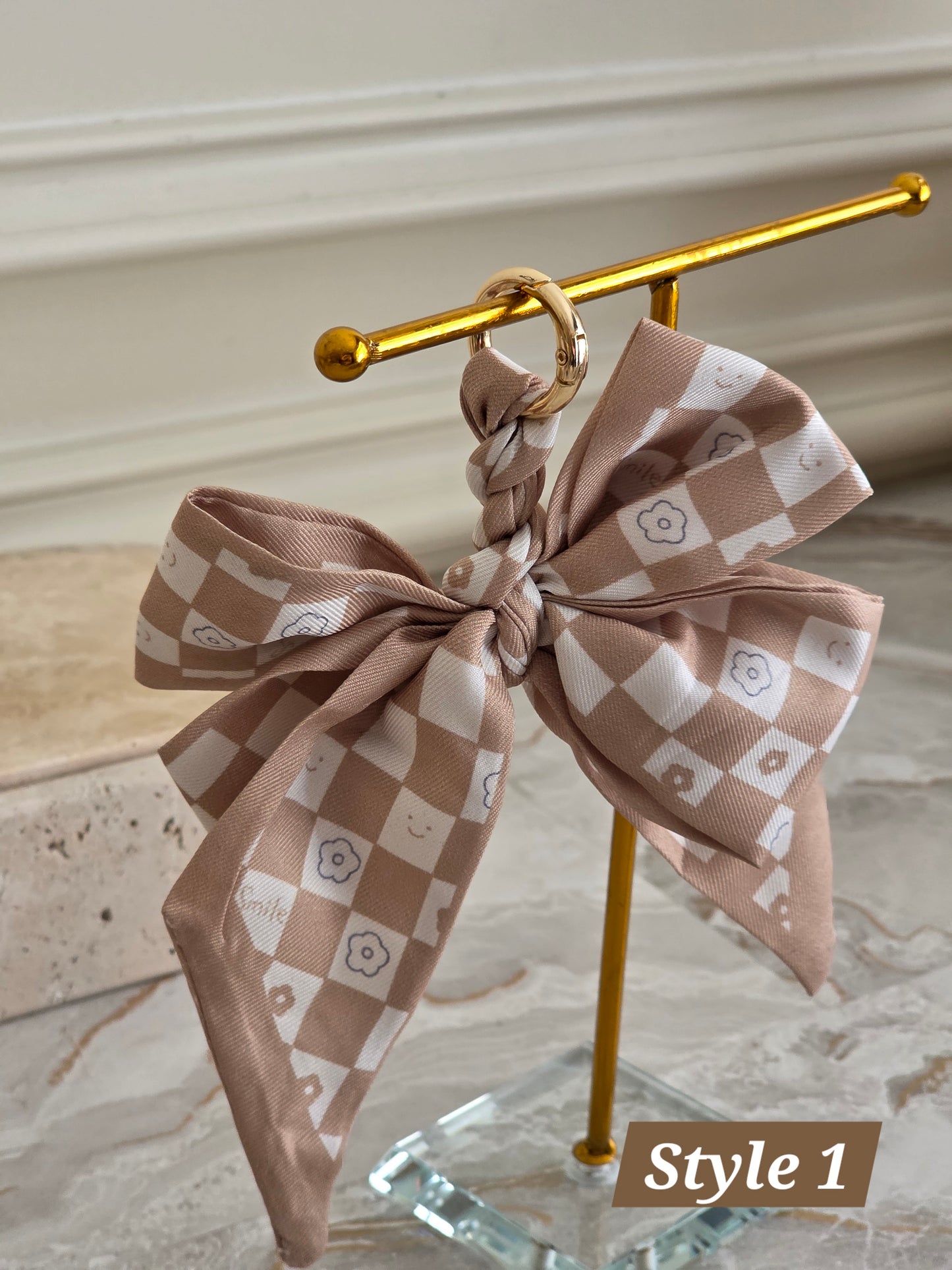 RIBBON BOW KEY CHAIN