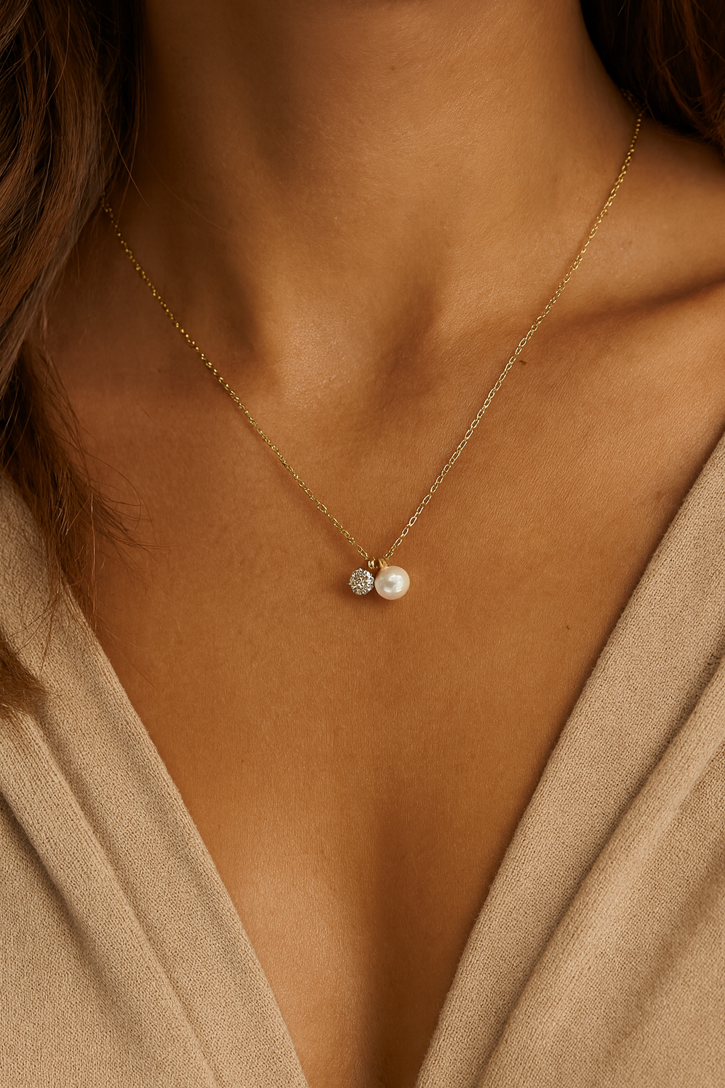 AYCA PEARL PENDANT NECKLACE