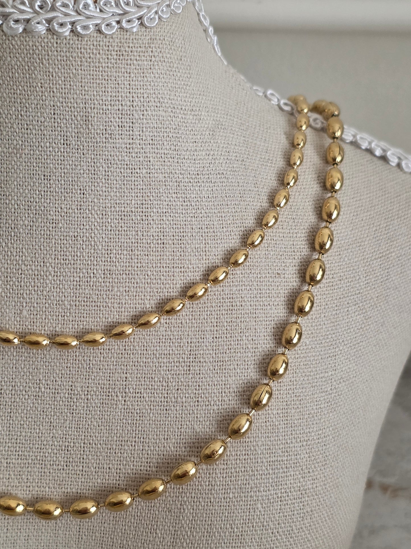 MISA DOUBLE CHAIN NECKLACE