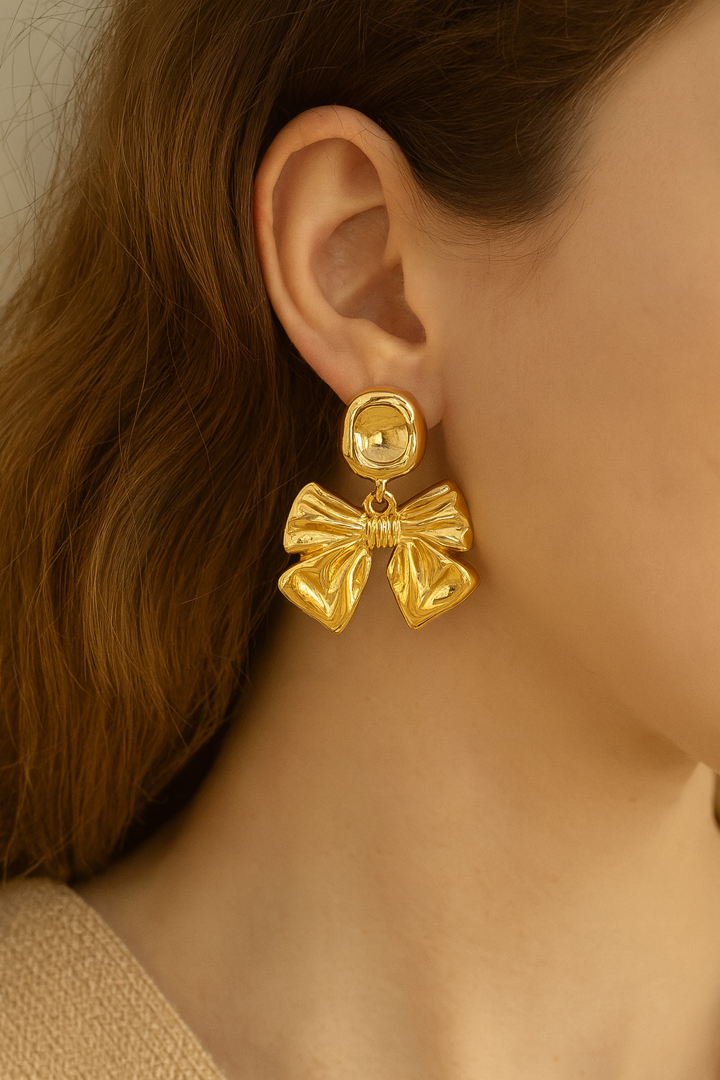 SEMRA STATEMENT BOW EARRINGS