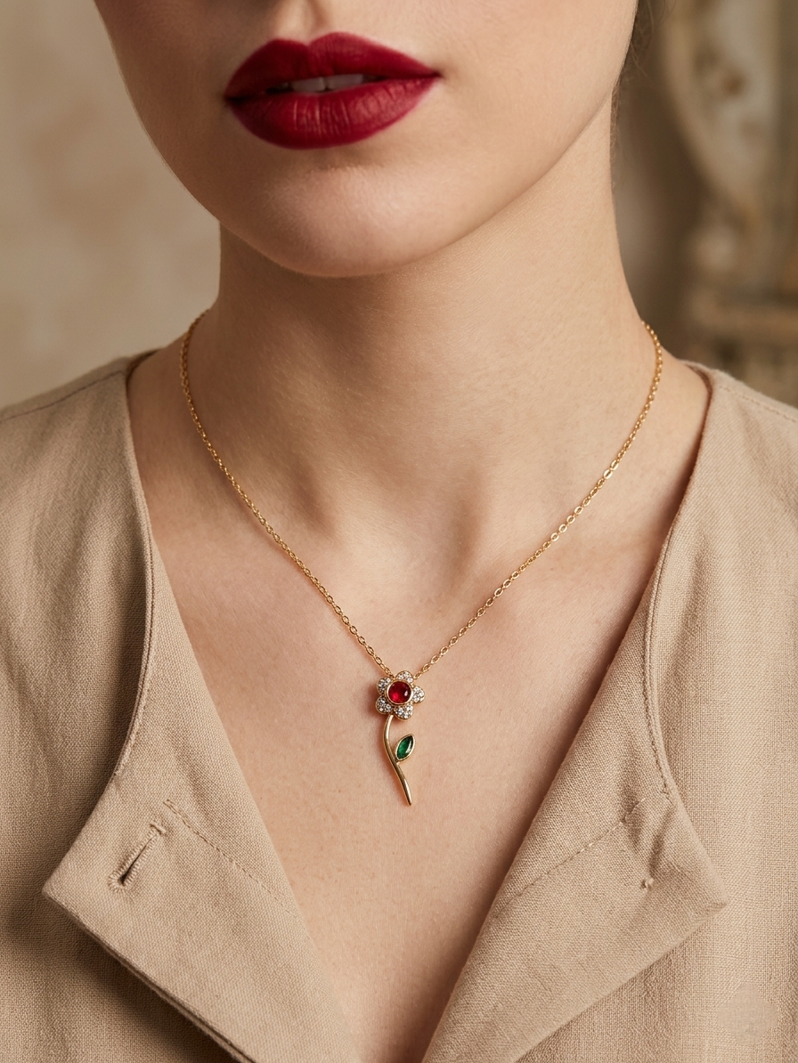 BEYA FLOWER NECKLACE
