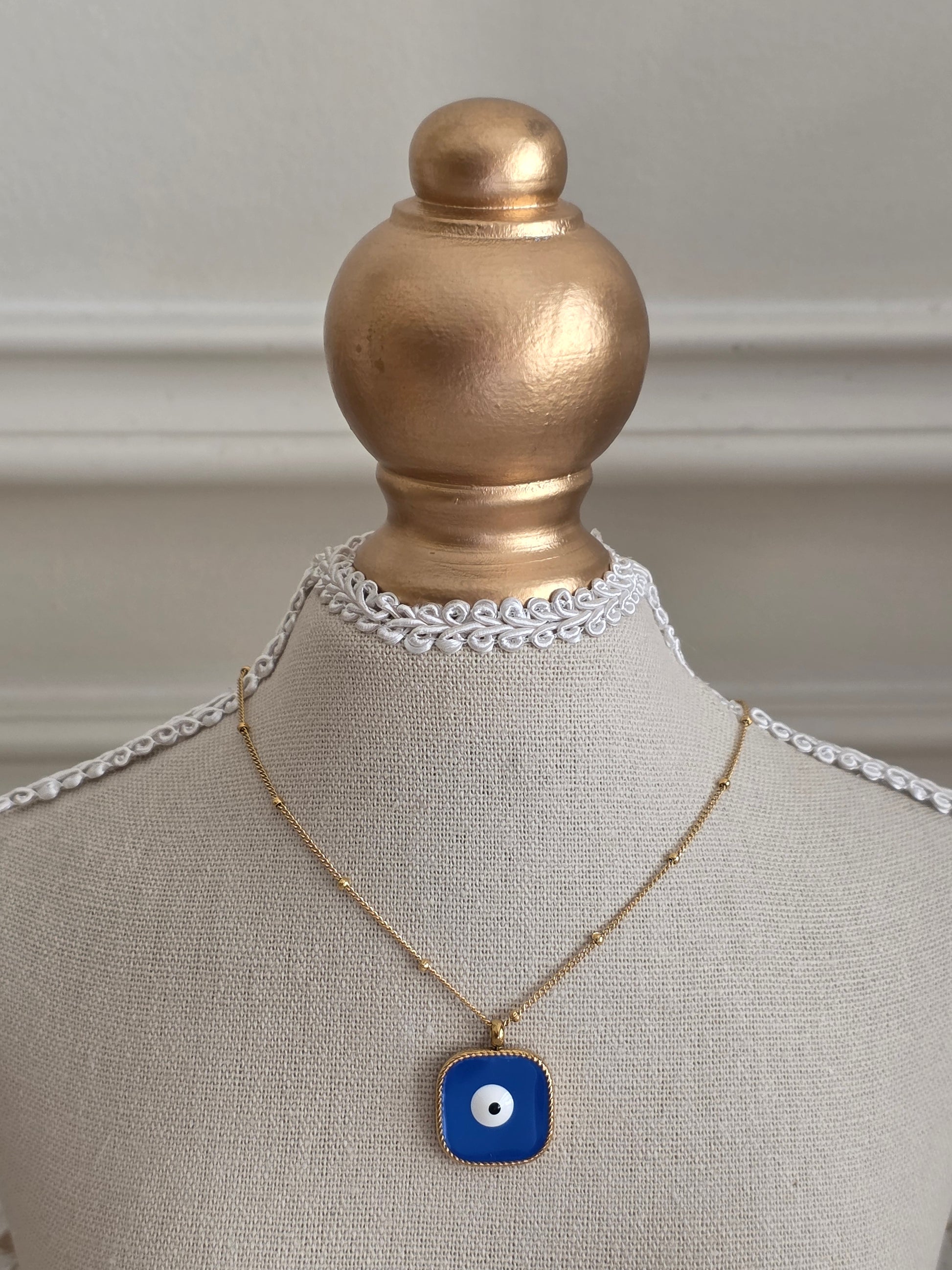 Gold evil Eye Necklace