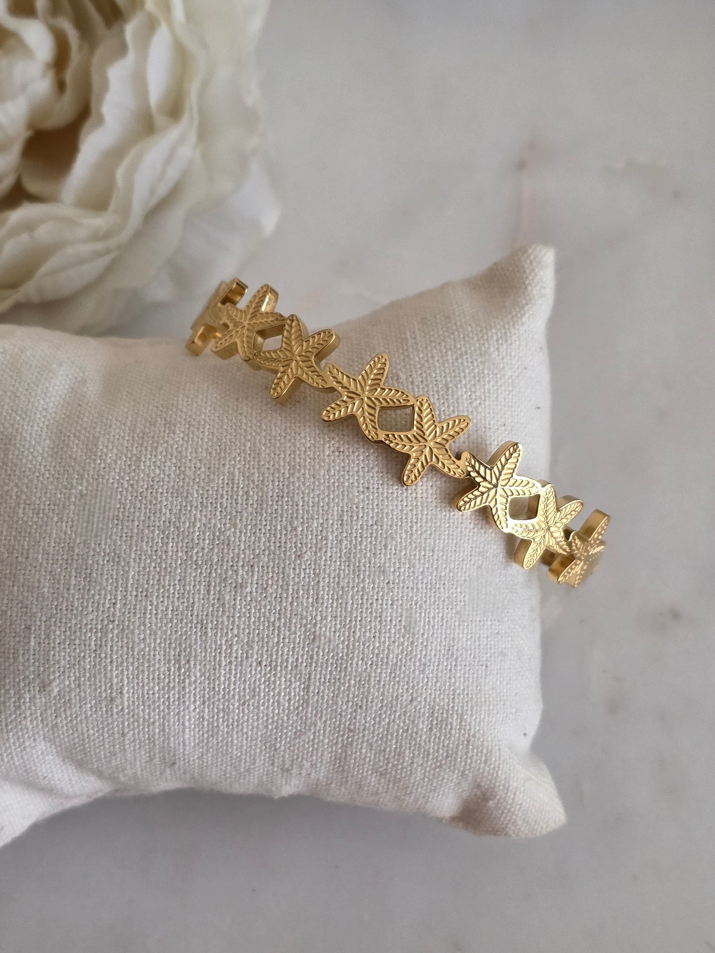 Gold Starfish bangle