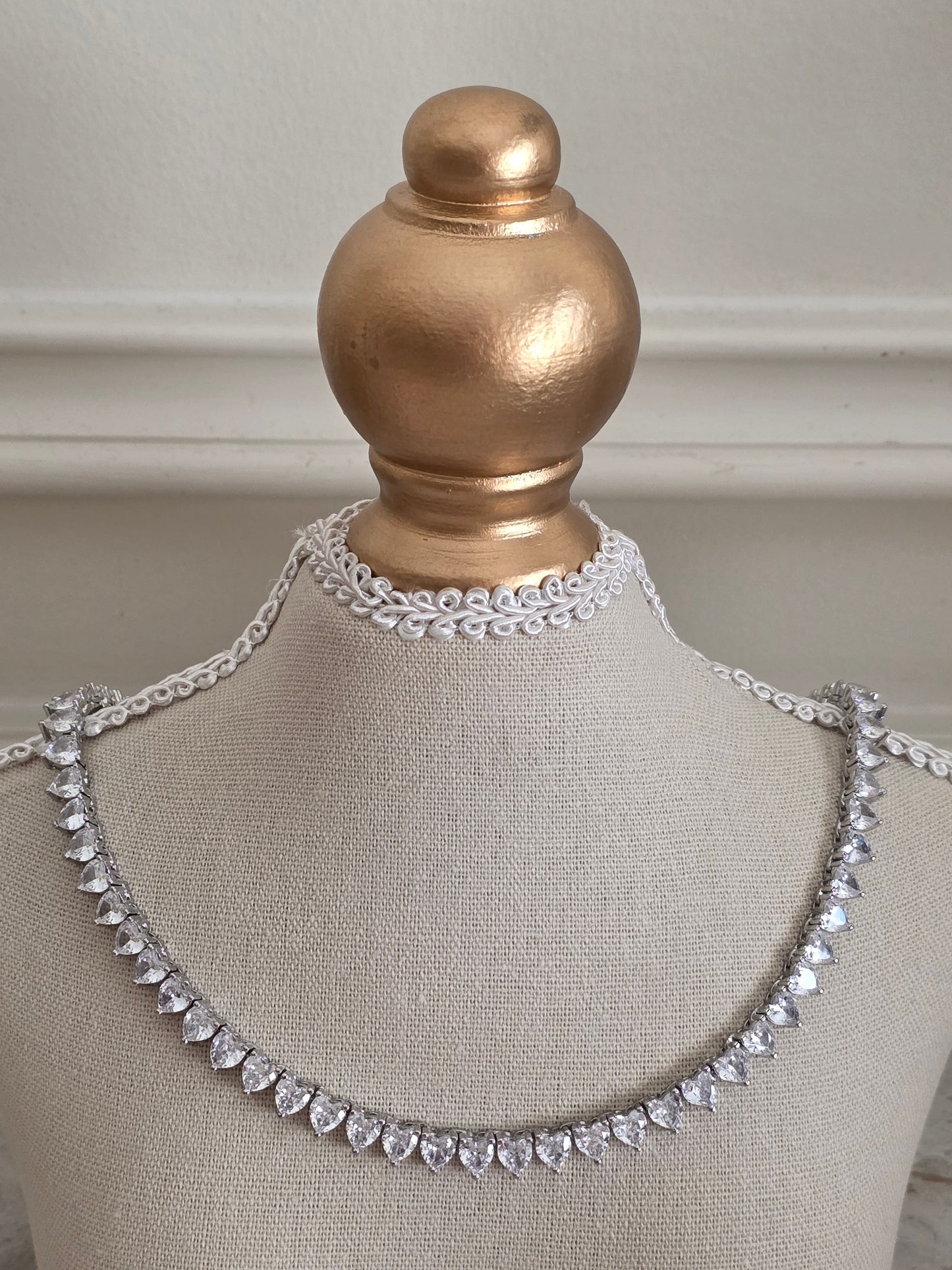 Heart Tennis necklace