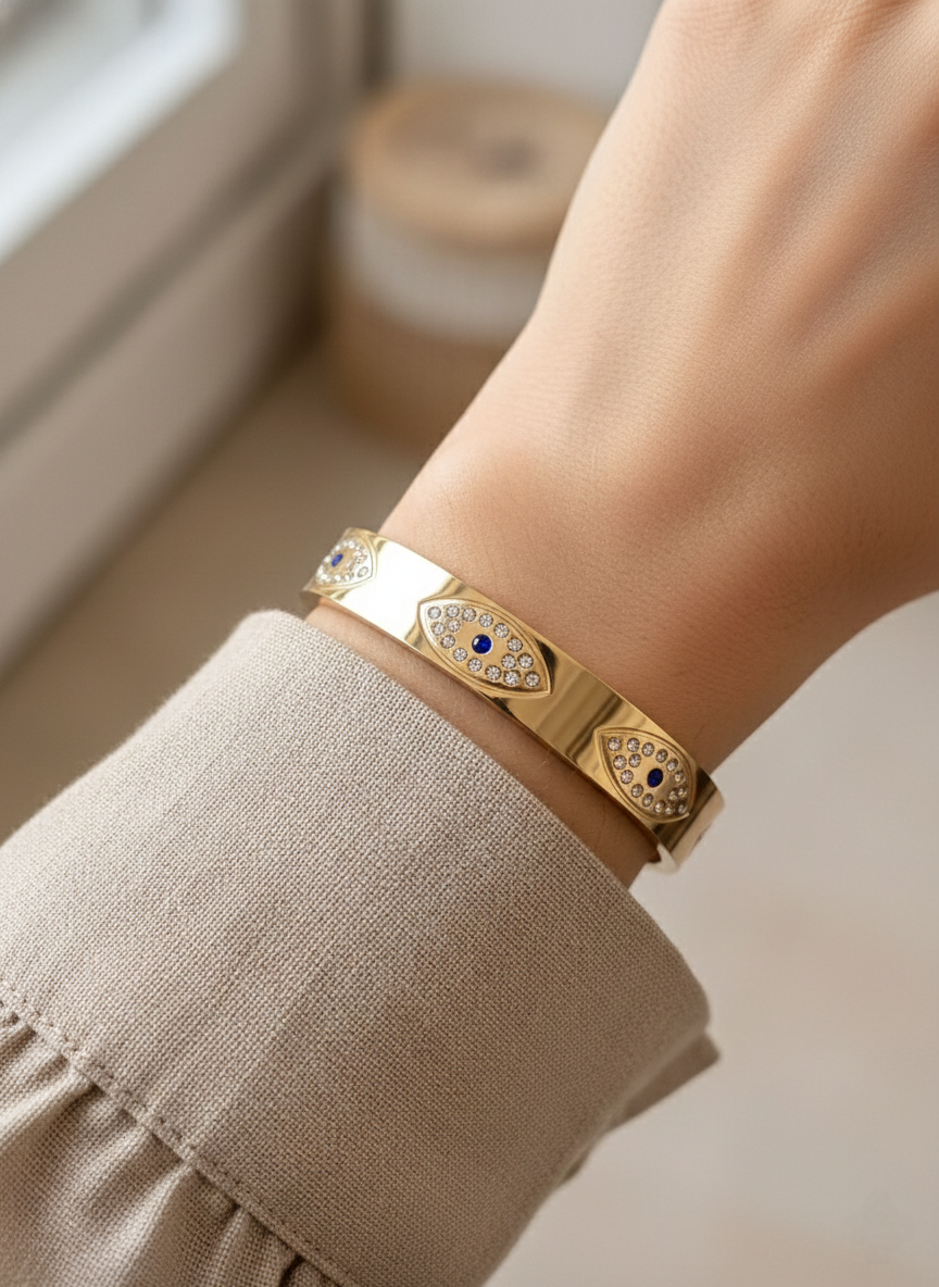 SELINA EVIL EYE BANGLE