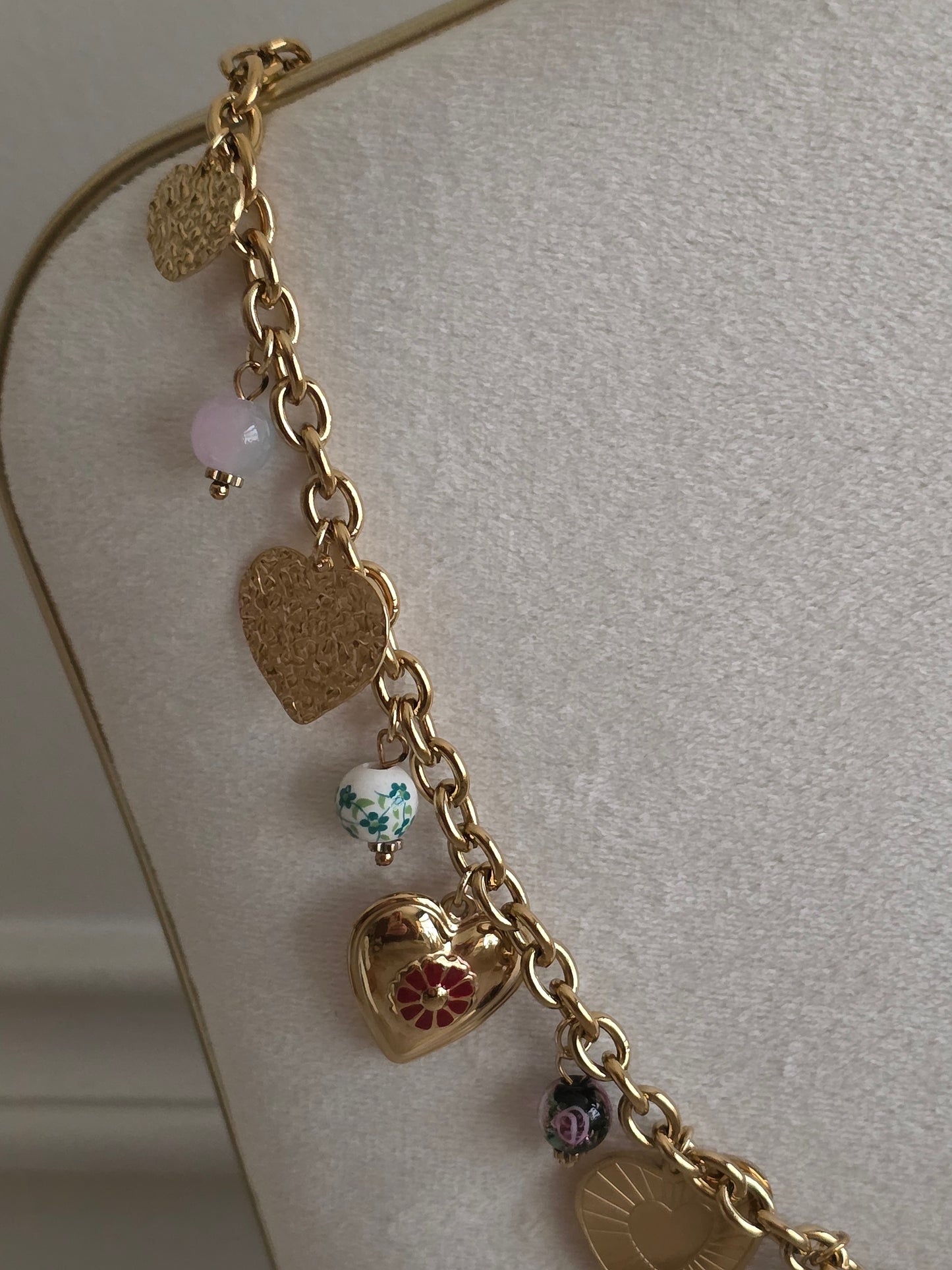 VINTAGE HEART CHARM NECKLACE