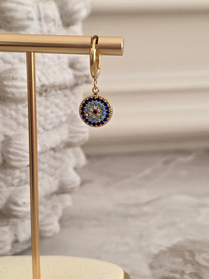 BERNA EVIL EYE EARRINGS