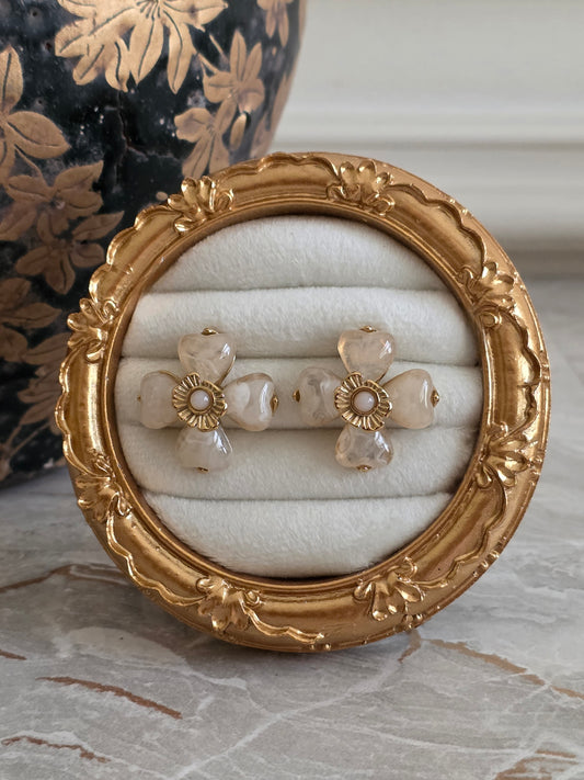 statement clover earrings