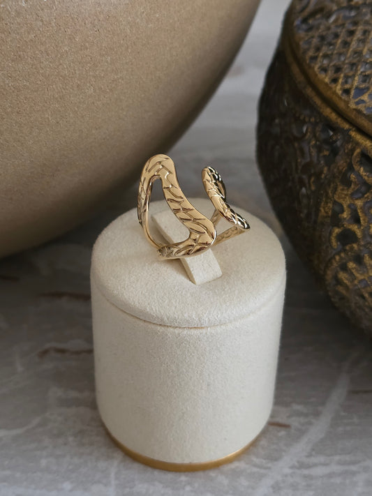 gold statement ring