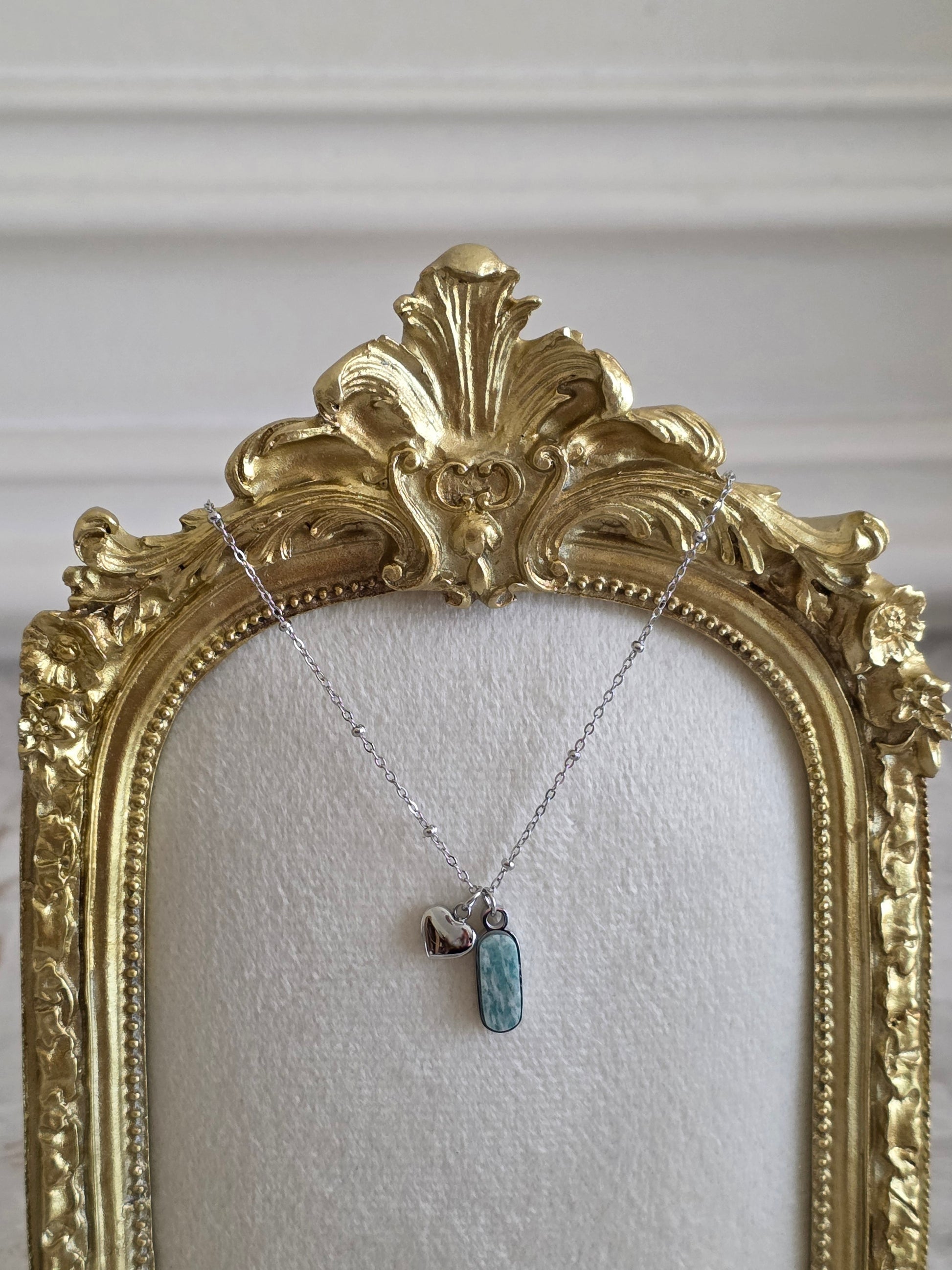 stainless steel heart necklace