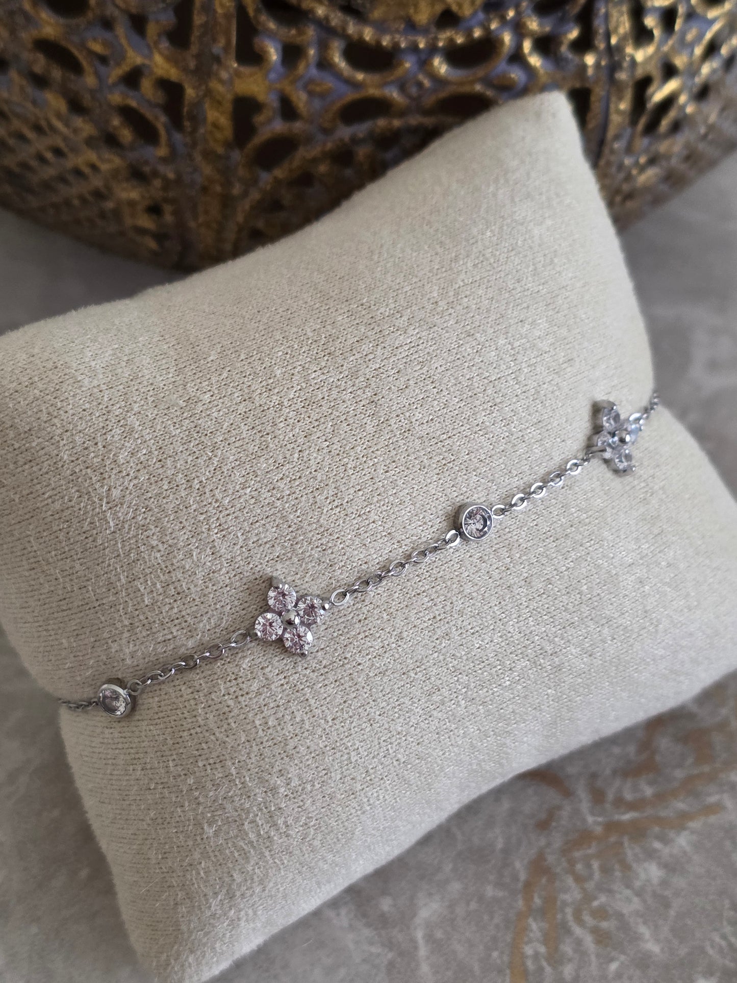 MIA CLOVER BRACELET SILVER
