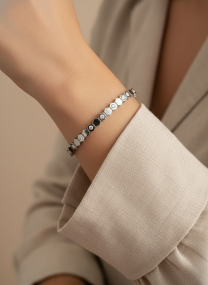 DENIZ BANGLE SILVER