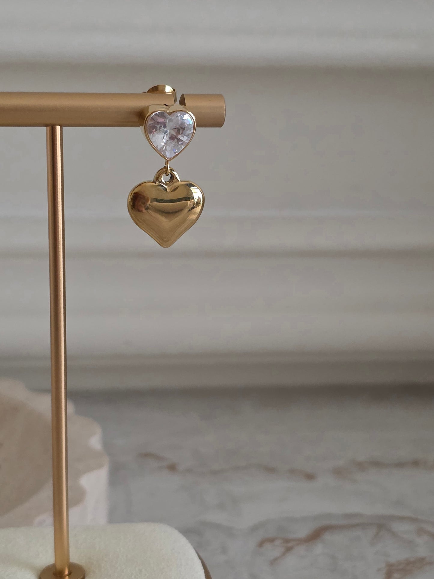 MERAL HEART EARRINGS