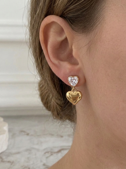 MERAL HEART EARRINGS
