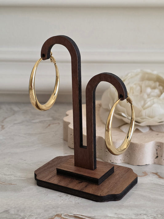 gold large hoop earrings
