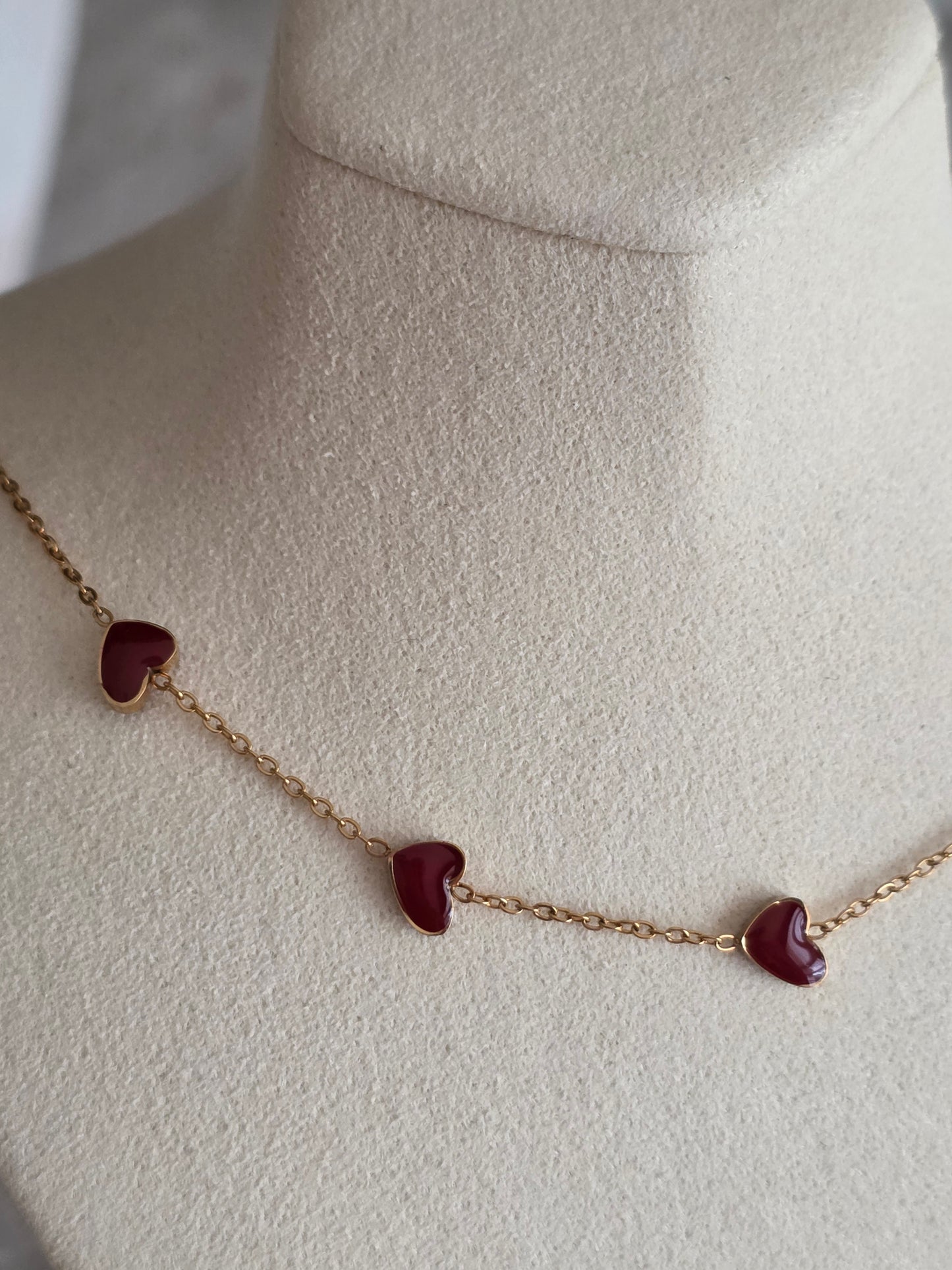 LILA  HEART NECKLACE