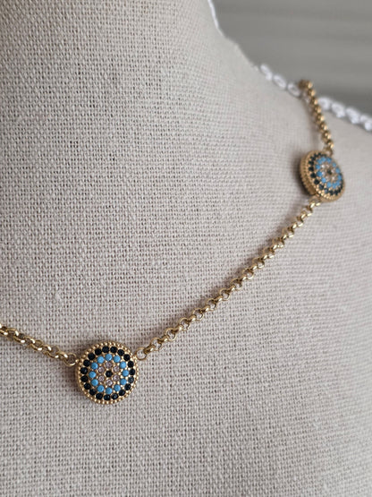 BERNA EVIL EYE NECKLACE
