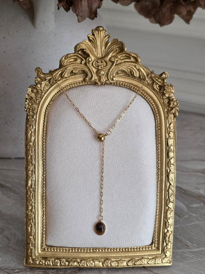 Gold tiger eye necklace
