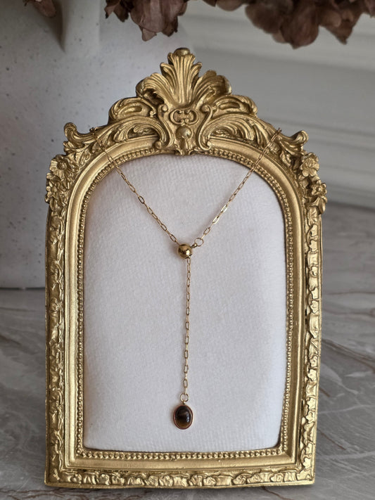 Gold tiger eye necklace