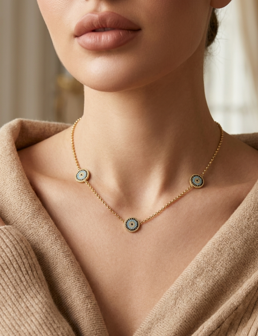 BERNA EVIL EYE NECKLACE