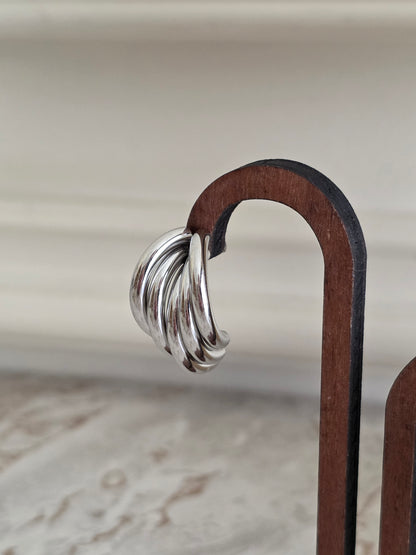 TAZMINA HOOP EARRINGS SILVER